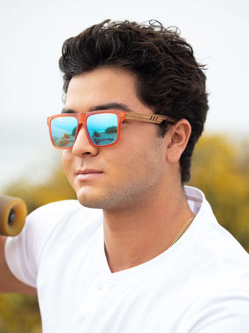 Spotters Artic+ Black Gloss Sunglasses & Polarised Ice Blue Mirror Lens -  Complete Outdoors NZ