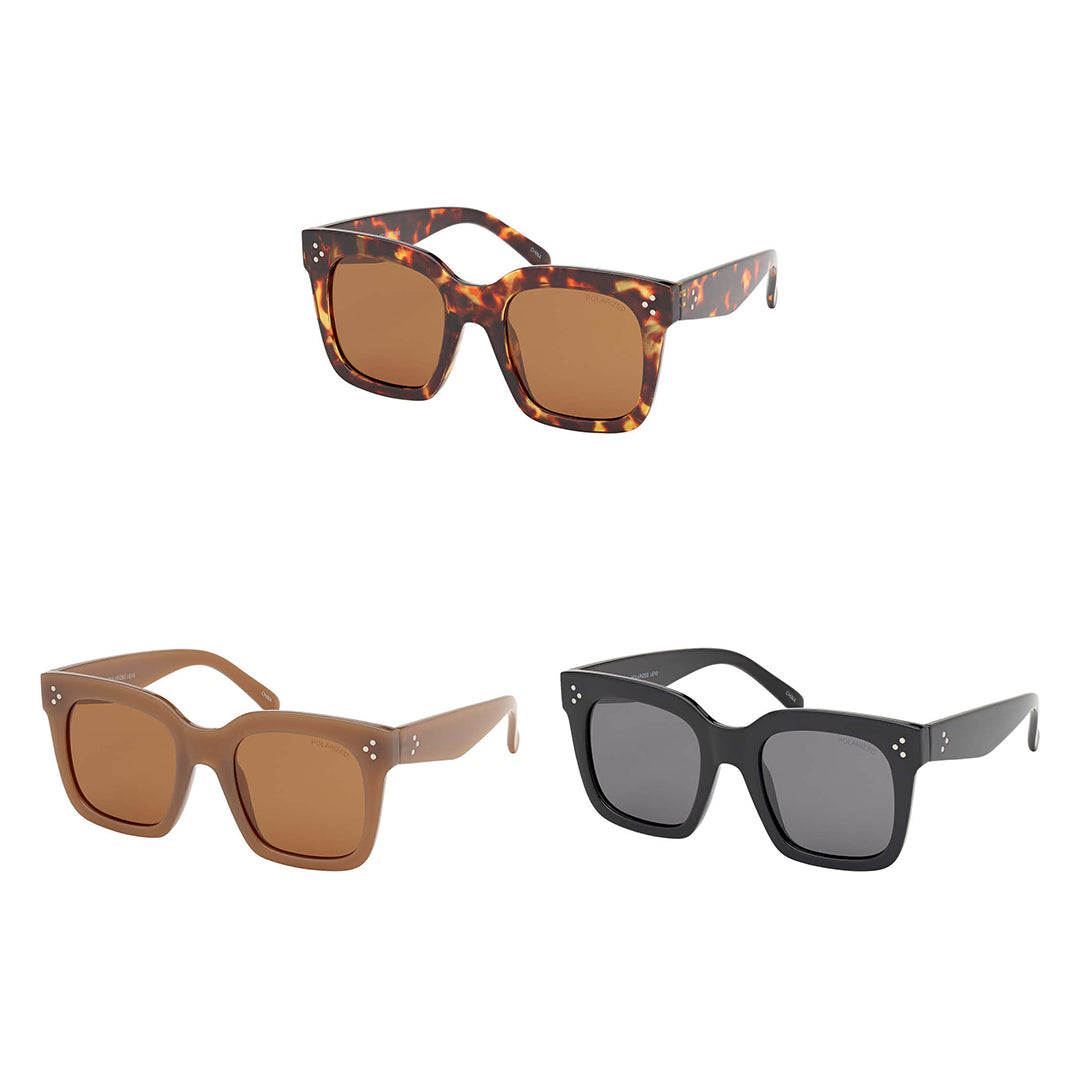 Oversized Fashion Polarized Sunglasses - 7894 - Polarized